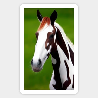 Painted Horse Pony Digital Artwork Sticker